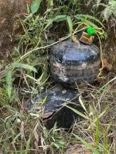 Ejército Nacional destruye tres artefactos explosivos sobre una vía en el sur de Bolívar