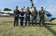 Desde el aire, continúa el trabajo mancomunado de anticipación al riego por la temporada seca en el suroccidente del país