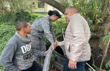 Destacada contribución del Comando Aéreo de Mantenimiento durante la crisis de desabastecimiento de agua