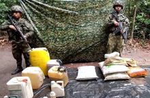 Ejército Nacional neutralizó un laboratorio de coca en Mapiripán, Meta