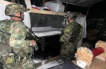 En Nariño, Fuerzas Militares neutralizan gigantesco laboratorio de clorhidrato de cocaína del GAO residual avaluado en más de 4 millones de dólares 