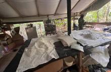 Ejército Nacional desmantela un laboratorio de clorhidrato de cocaína en Norte de Santander