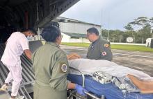 Aeronave medicalizada de su Fuerza Aeroespacial realizó el traslado aeromédico de mujer con embarazo de alto riesgo