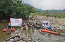 Ejército Nacional neutraliza siete unidades de producción minera ilegal en el departamento de Antioquia