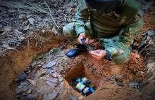 Ejército Nacional desmanteló un campamento abandonado con artefactos explosivos que al parecer pertenecería al GAO ELN