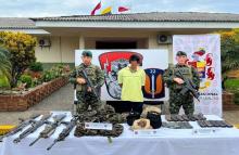 Ejército Nacional capturó a alias Keiler en Putumayo, quien empleaba menores de edad para el tráfico de armas