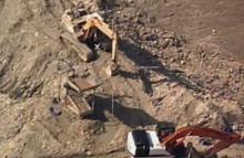 Destrucción de maquinaria en operación contra la explotación ilícita minera en Norcasia, Caldas