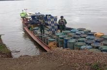 Armada de Colombia continúa afectando la cadena logística de las organizaciones al servicio del narcotráfico