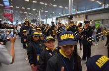 Los niños de la filarmónica de Bogotá inician una nueva travesía para ser embajadores de paz en el continente europeo