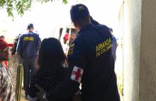 Evacuada mujer Wayúu en estado de embarazo