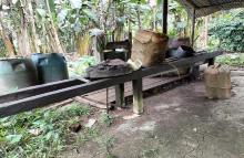 Ejército halla en Guaviare laboratorio que producía 15 kilos de pasta base de coca al mes