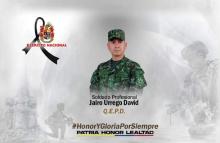 Soldado profesional Jairo Urrego David, honor y gloria por siempre 