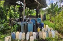 Destruidos 10 laboratorios para el procesamiento de estupefacientes en Cauca y Chocó