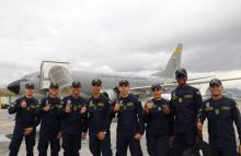 Llegada de delegaciones para desfile militar y policial del 20 de julio en Bogotá