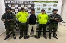 Capturado en Barrancabermeja alias Cicatriz, presunto cabecilla de zona del Clan del Golfo
