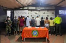 En Villavicencio, Ejército capturó a 9 personas que prestarían servicios al Clan del Golfo