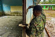 Con cerca de 13 toneladas entre donaciones y material de construcción, Fuerzas Militares realizaron una intervención social en el Medio Baudó, Chocó