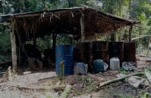 Reducción del narcotráfico en Vichada: dos laboratorios de pasta base de coca fueron neutralizados