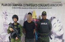 Capturado alias ‘El Flaco", presunto extorsionista del GAO residual ‘Alfonso Cano’