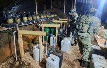 Ejército Nacional desmantela laboratorio con químicos avaluados en más 300 millones de pesos