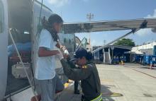 Menor en delicado estado de salud es trasladado desde Providencia