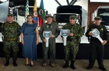 Ejército Nacional recibe moderna flota de vehículos para el apoyo a las operaciones militares en el departamento del Meta