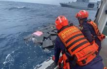 Incautada cerca de una tonelada y media de cocaína en el Pacífico colombiano