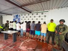 En los departamentos de Bolívar y Atlántico, capturados 10 presuntos integrantes del Clan del Golfo