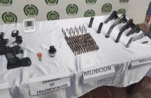 Ejército captura 4 integrantes de las disidencias de las Farc e incauta material de guerra