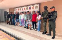 Ocho capturados por el delito de extorsión en el Huila y Tolima