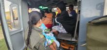 Cuatro menores con avanzada desnutrición fueron trasladados vía aérea en La Guajira