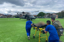 Desde Tado, Chocó, fueron evacuados dos militares afectados por mina antipersonal