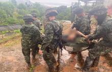 En Cauca, Ejército y Armada integran sus capacidades para salvar la vida de sometido de las disidencias Jaime Martínez
