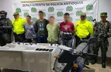 Capturados 4 integrantes del Clan del Golfo en Pueblorrico, Antioquia: serían responsables de retenes ilegales