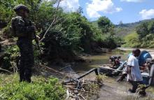 En más de 200 millones de pesos Ejército afecta minería ilegal en el Quindío, y captura a un sujeto por explotación ilegal de yacimientos mineros