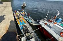 A 15 millas náuticas de Tumaco,  interceptadas 2 embarcaciones transportando más de tres toneladas de pesca ilegal