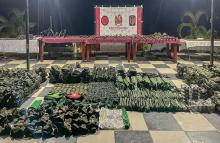 Ejército Nacional incauta poderoso arsenal de guerra al GAO Clan del Golfo, entre otros un fusil Barrett .50