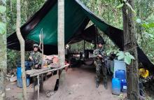 Ejército ubica un laboratorio para el procesamiento de clorhidrato de cocaína en El Retorno, Guaviare