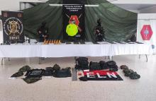Material de guerra y drones incautados al ELN en el Catatumbo