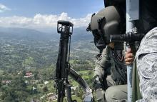 Helicópteros de la Fuerza Aeroespacial reforzaron la seguridad en el centro del país 
