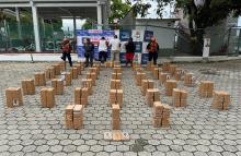 A 170 millas náuticas de Tumaco, interceptada embarcación con más de media tonelada de clorhidrato de cocaína