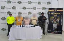 Capturados tres presuntos extorsionistas del Clan del Golfo en zona rural de Montería
