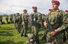 Ejército Nacional refuerza operaciones en Huisitó, Cauca, con más de 400 soldados