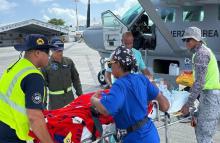 Traslado aéreo salva la vida de un hombre con afección cardíaca