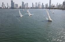 23 velas engalanaron la bahía de Cartagena en desarrollo de regata de los almirantes