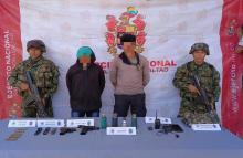 Ejército Nacional capturó a dos presuntos integrantes del ELN en el Cesar