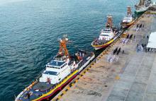 Armada de Colombia recibe 3 patrulleras de costa de Estados Unidos para fortalecer la seguridad nacional