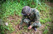 Tropas de la Fuerza de Tarea Omega neutralizaron cuatro artefactos explosivos en el suroriente colombiano