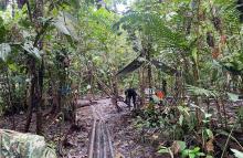 Ejército Nacional, la Fuerza Aeroespacial, Policía y Fiscalía General de la Nación logran importante golpe al GAO ELN en zona rural de Lloró, Chocó   