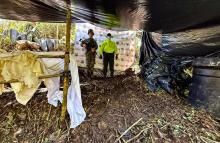 Ejército Nacional desmantela laboratorio que producía cerca de 1.500 kilogramos de clorhidrato de cocaína al mes en el norte de Antioquia